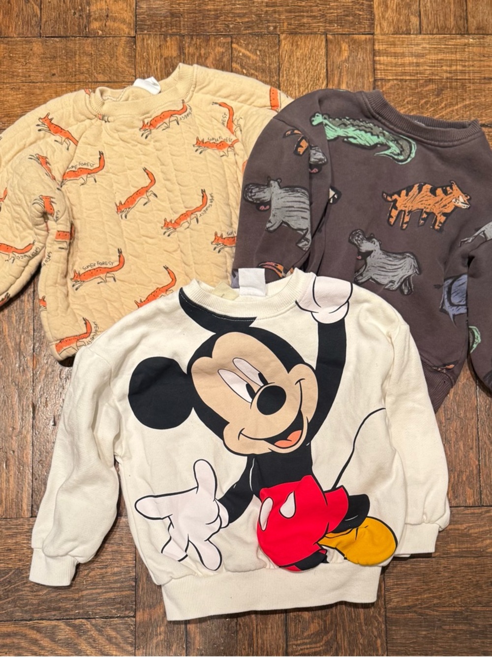 3x Zara Child’s Cotton Sweatshirt LOT Size 2-3 and Size 3-4
